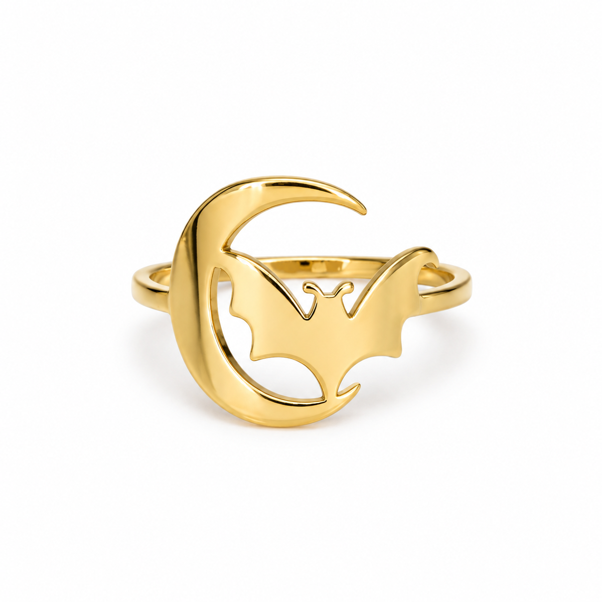 Crescent Bat Ring (Silver)