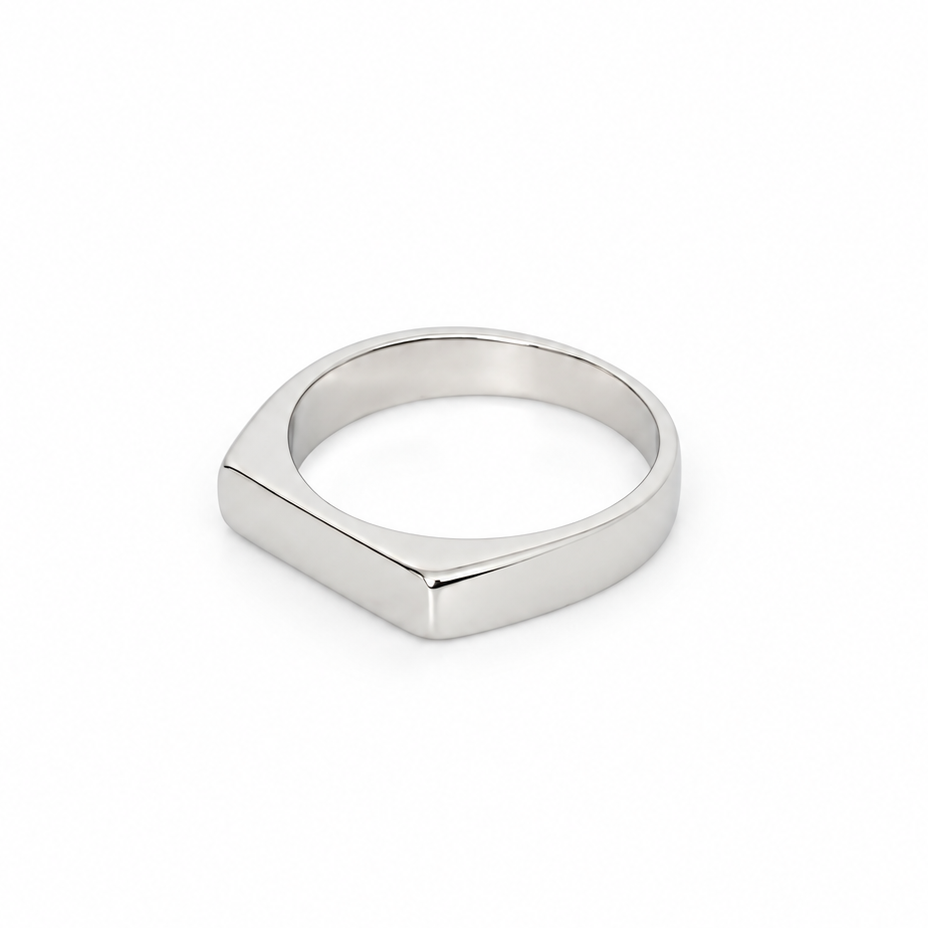 Flat Band Ring (Silver)
