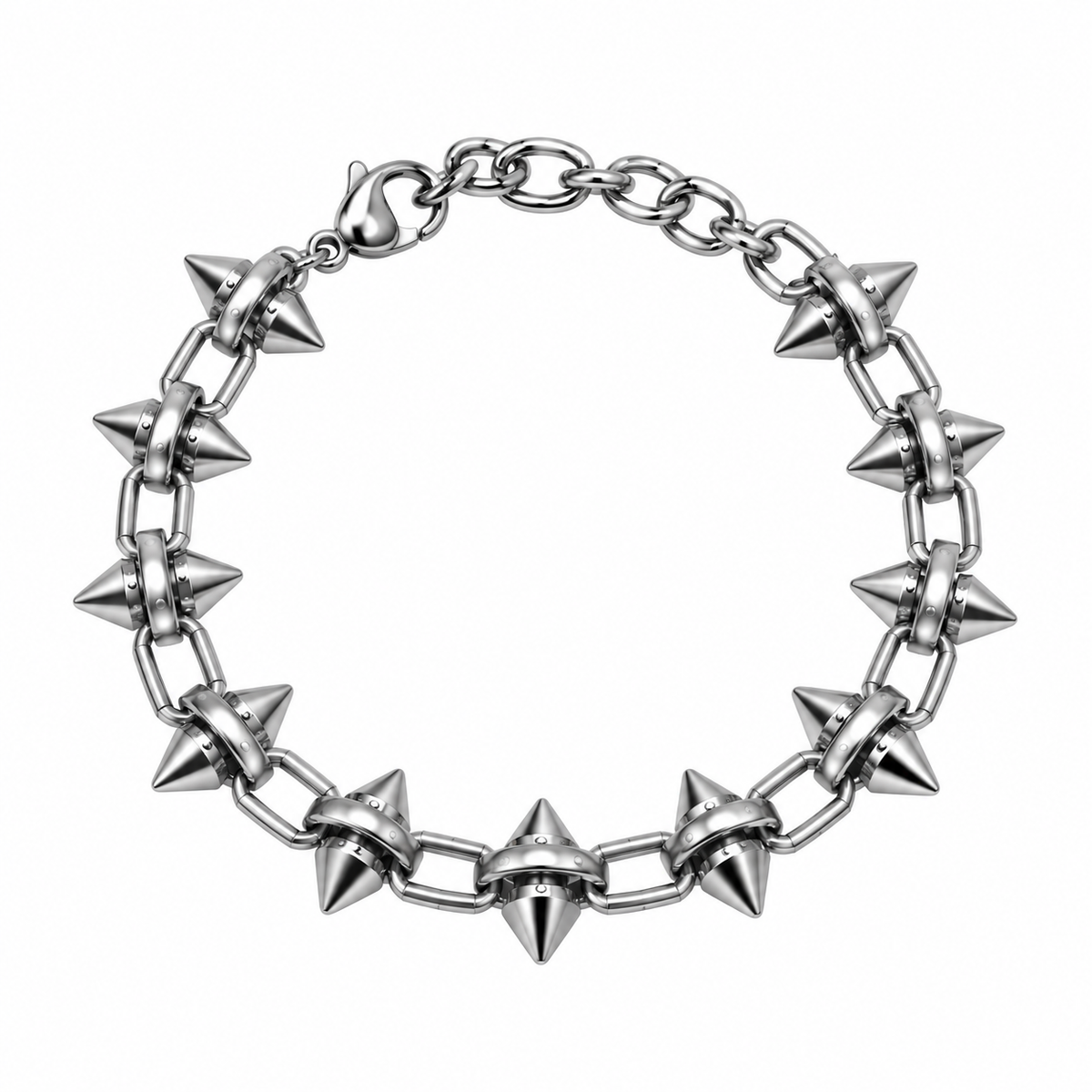 Bolt Link Bracelet (Silver)