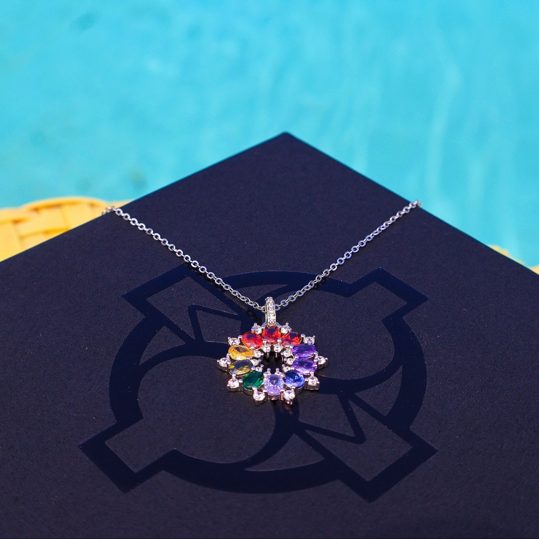 Pride Blossom Necklace (Silver)