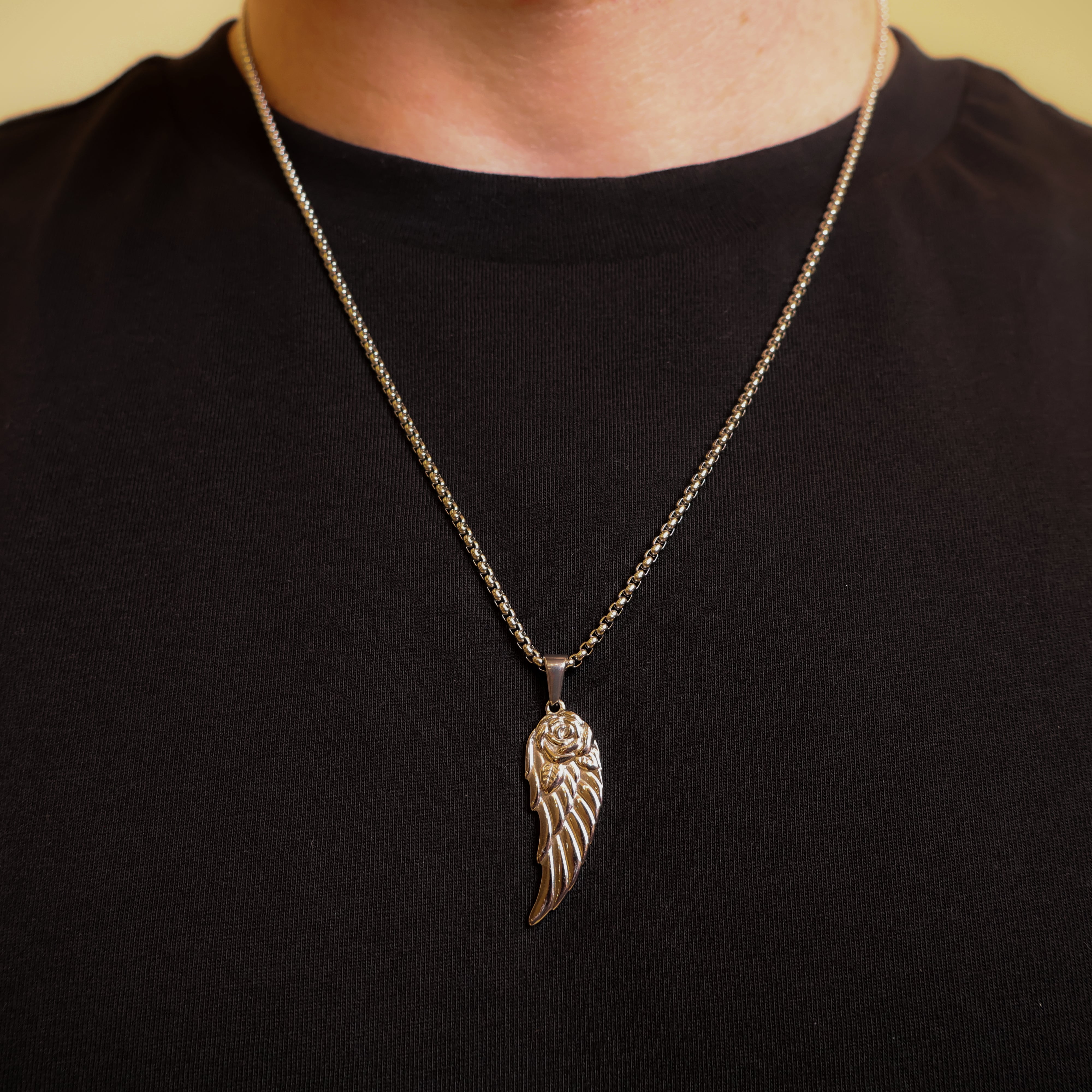 Angel Wing Pendant Chain (Silver)