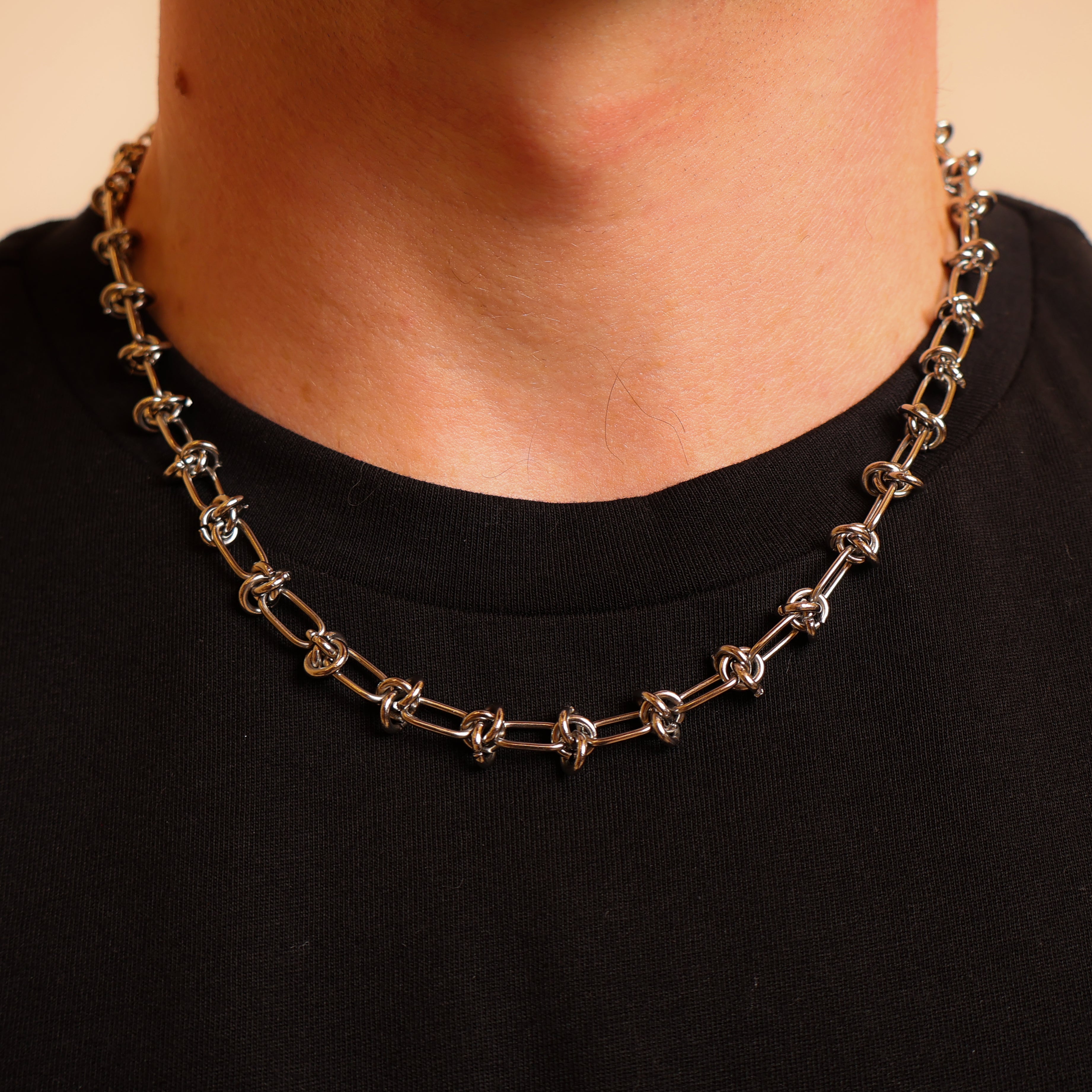 Twisted Steel Chain (Silver)