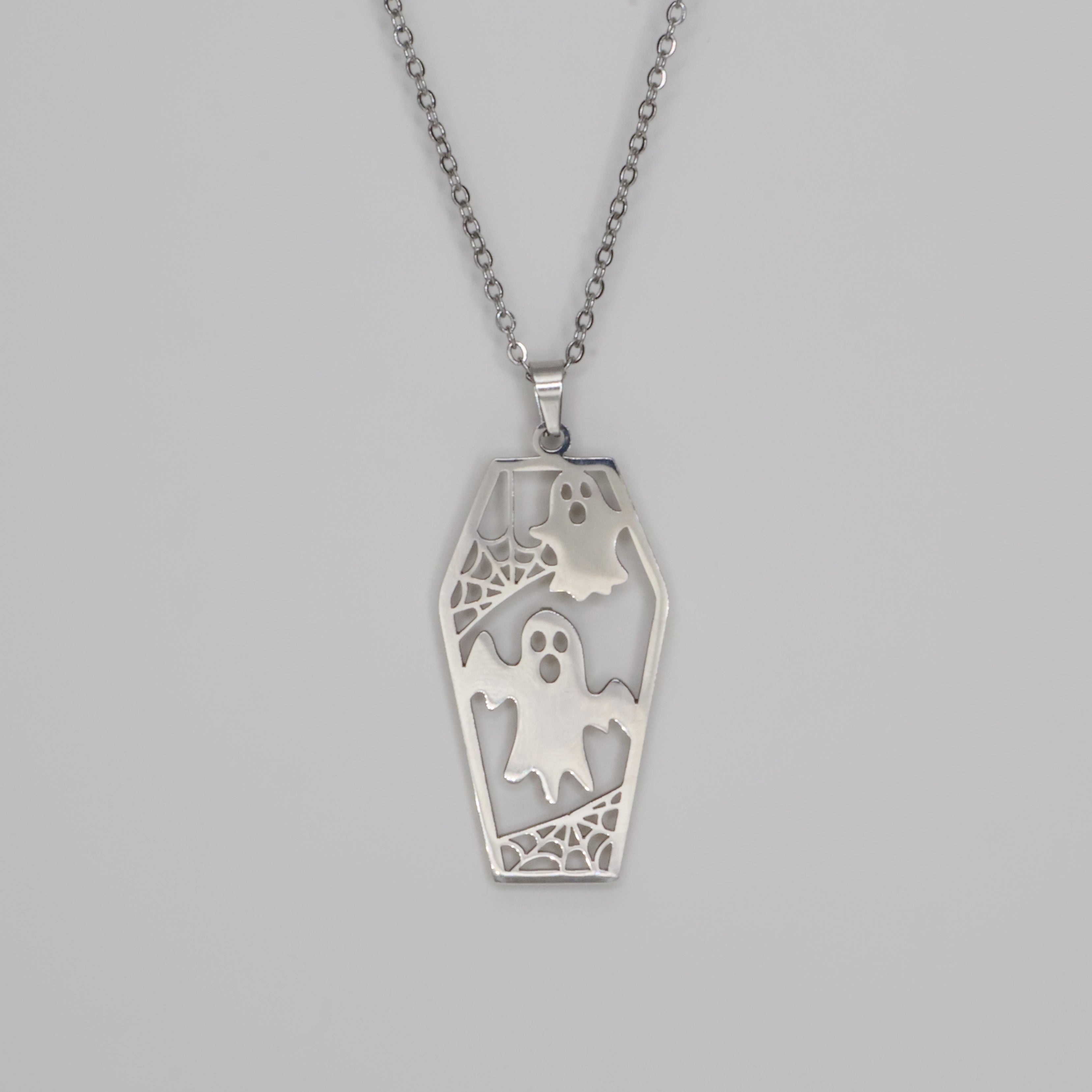 Phantom Coffin Necklace (Silver)