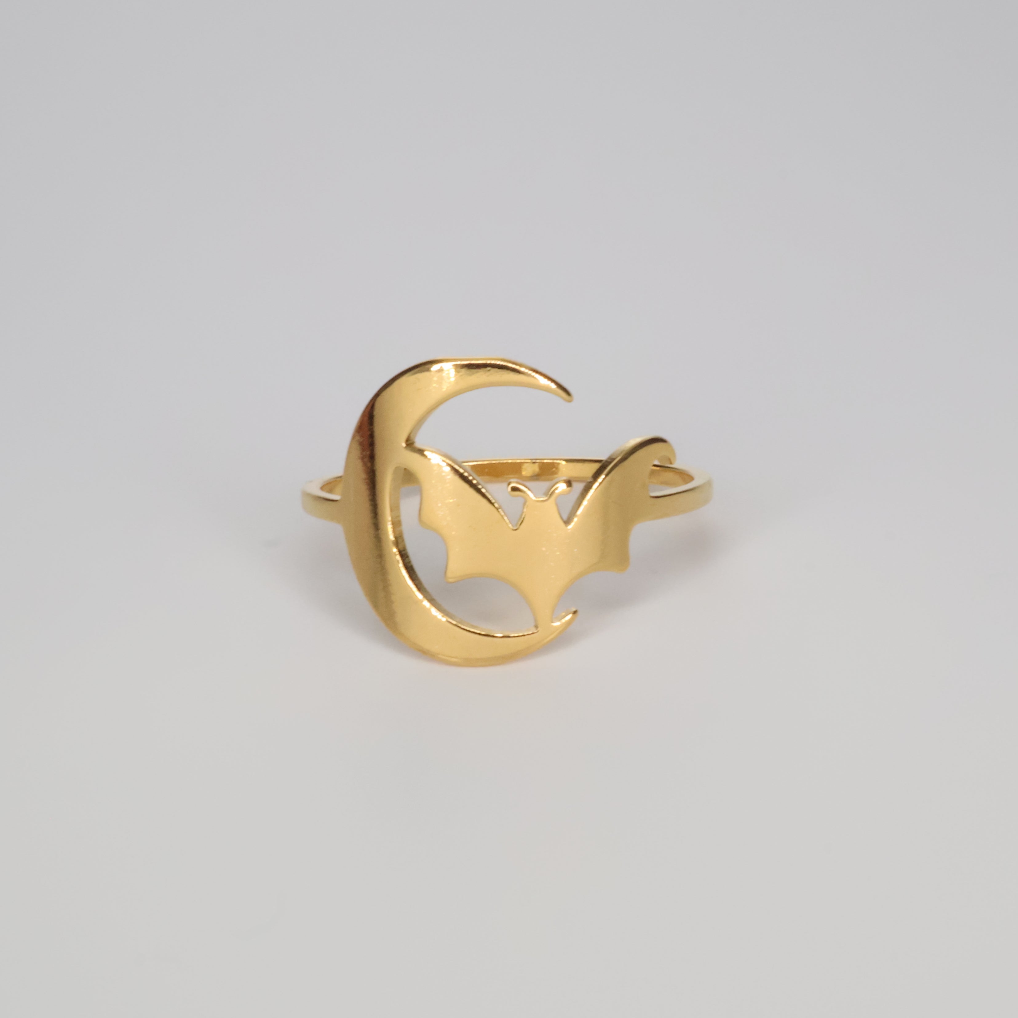 Crescent Bat Ring (Gold)