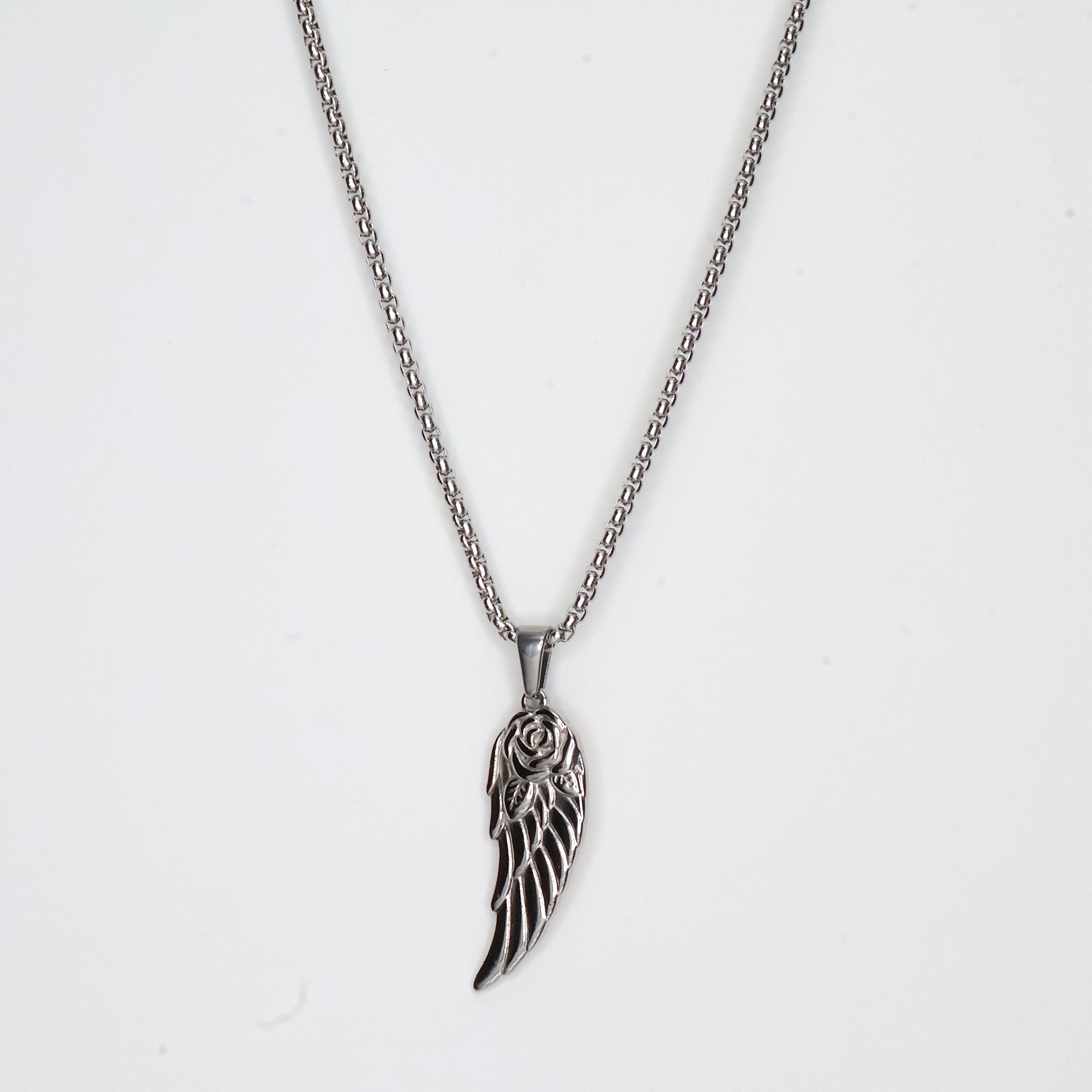 Angel Wing Pendant Chain (Silver)