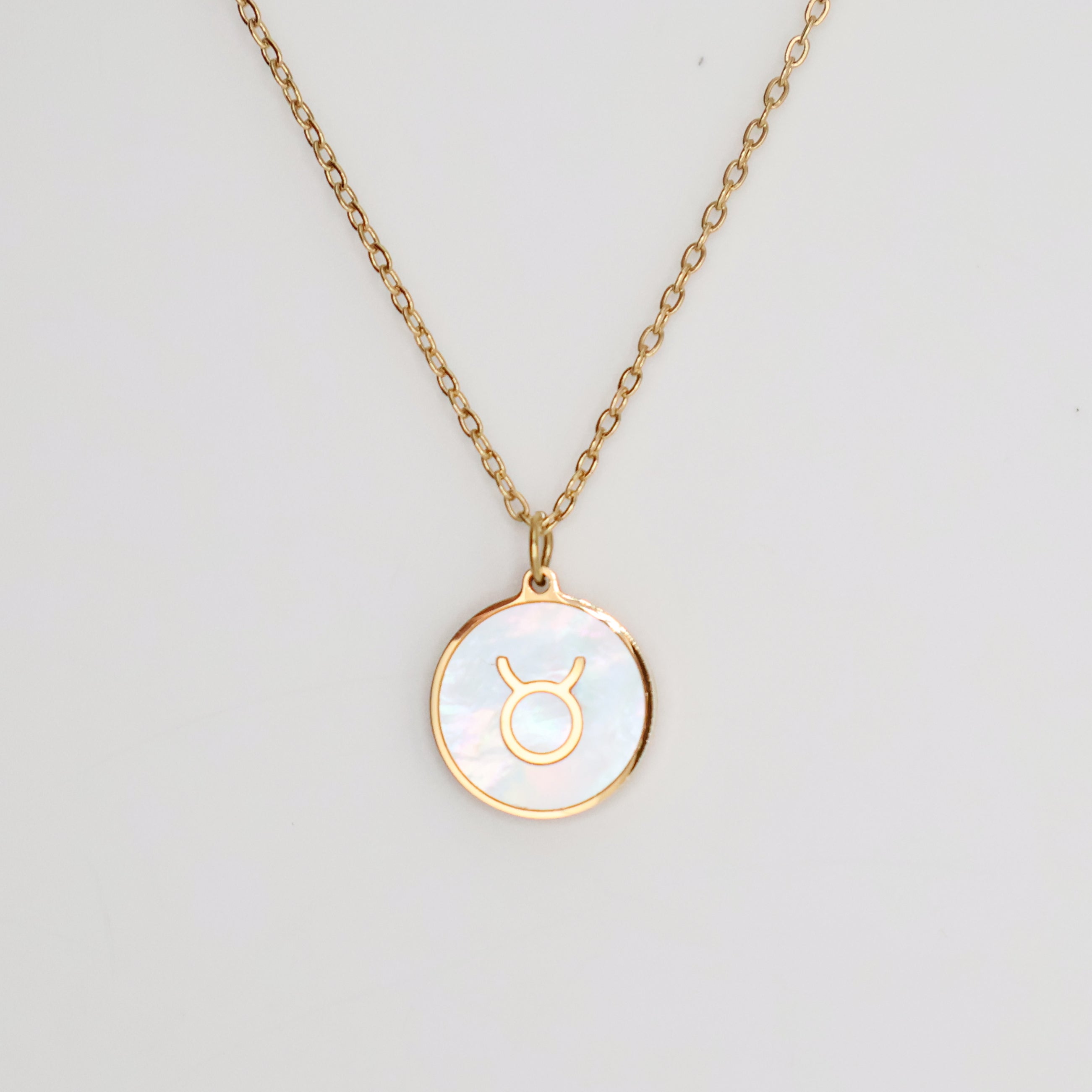 Zodiac Opal Necklace (Gold)