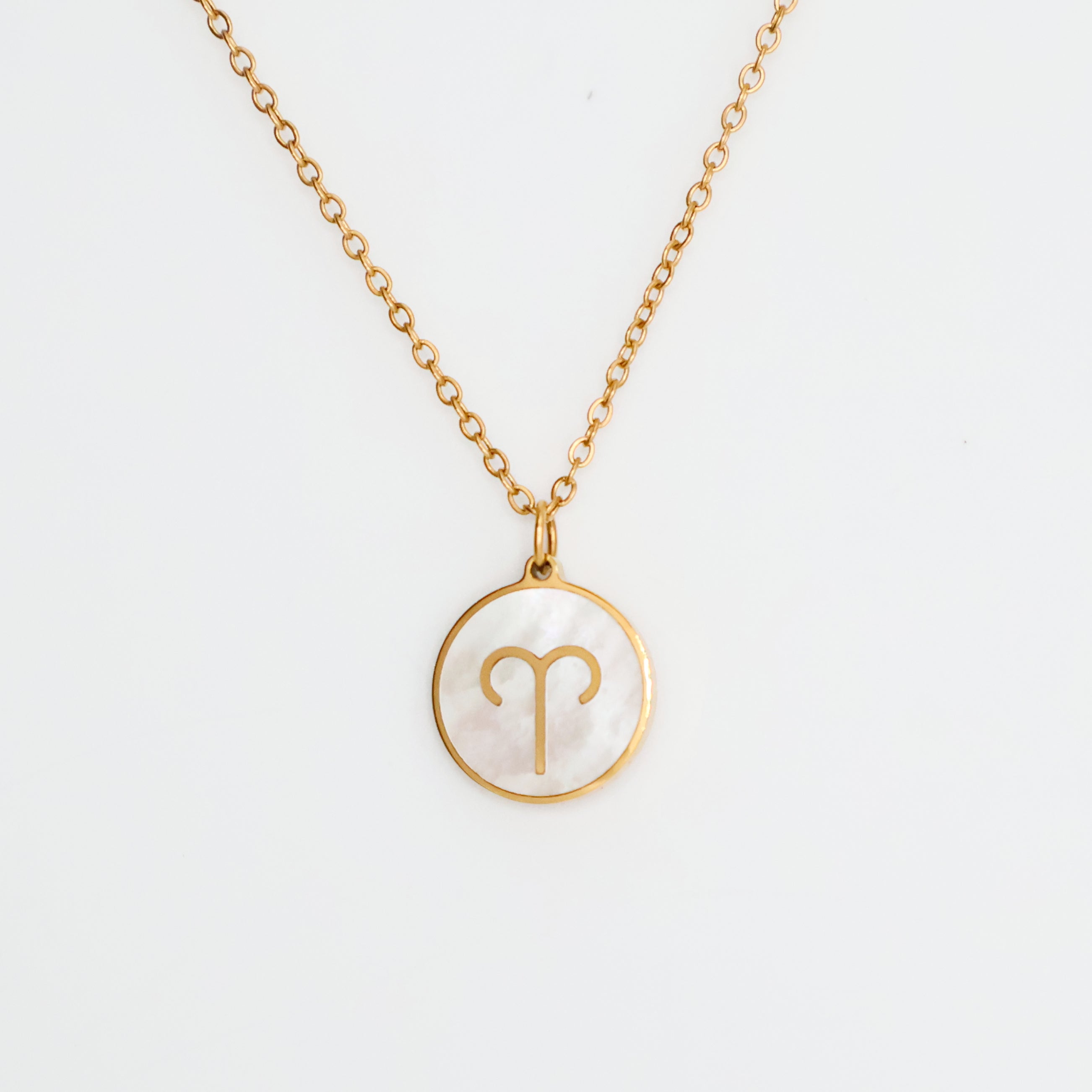 Zodiac Opal Necklace (Gold)