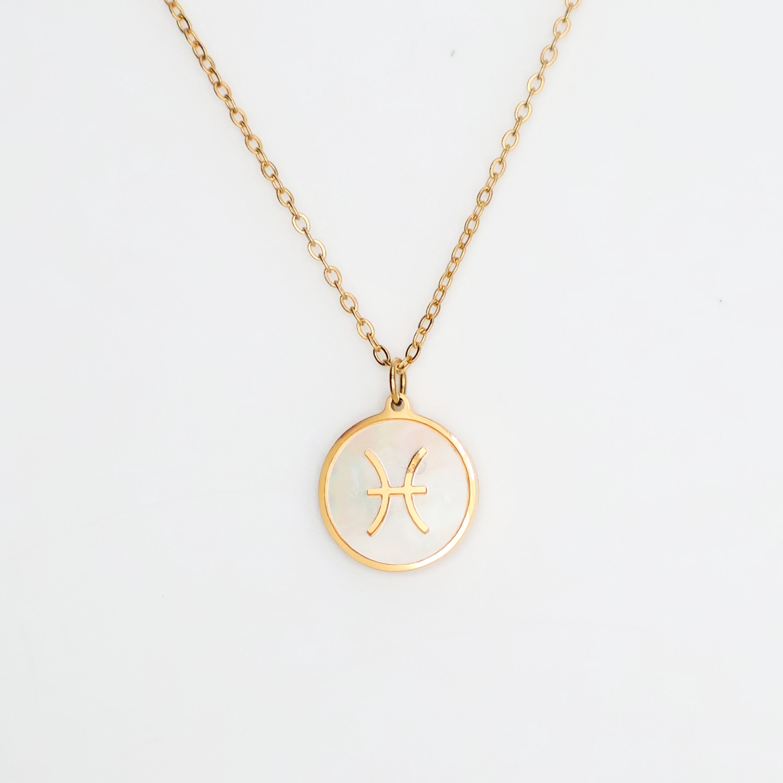 Zodiac Opal Necklace (Gold)