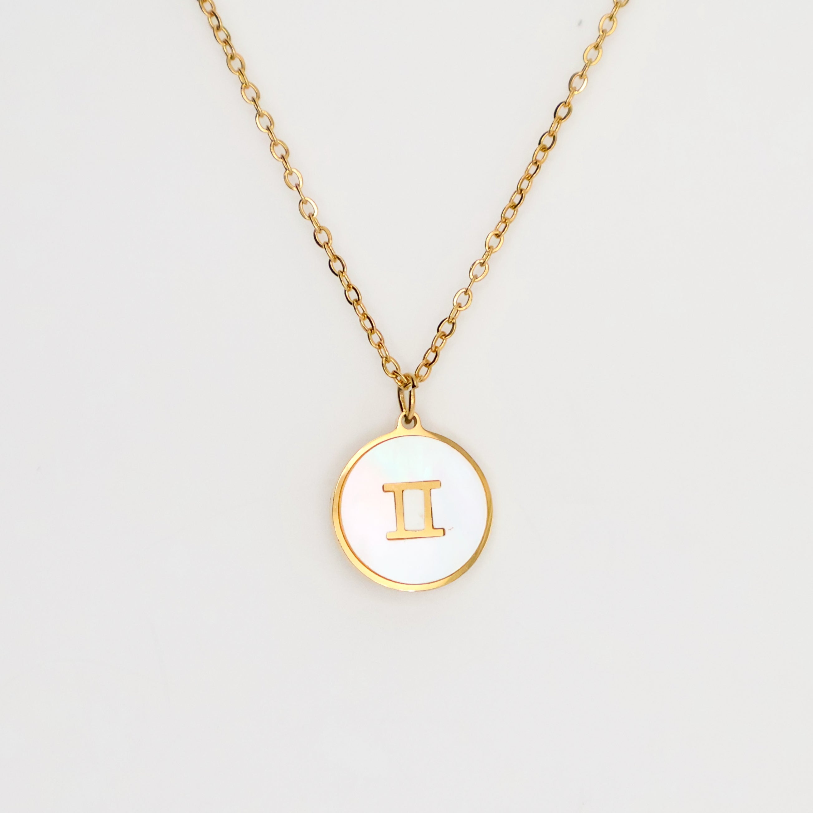 Zodiac Opal Necklace (Gold)
