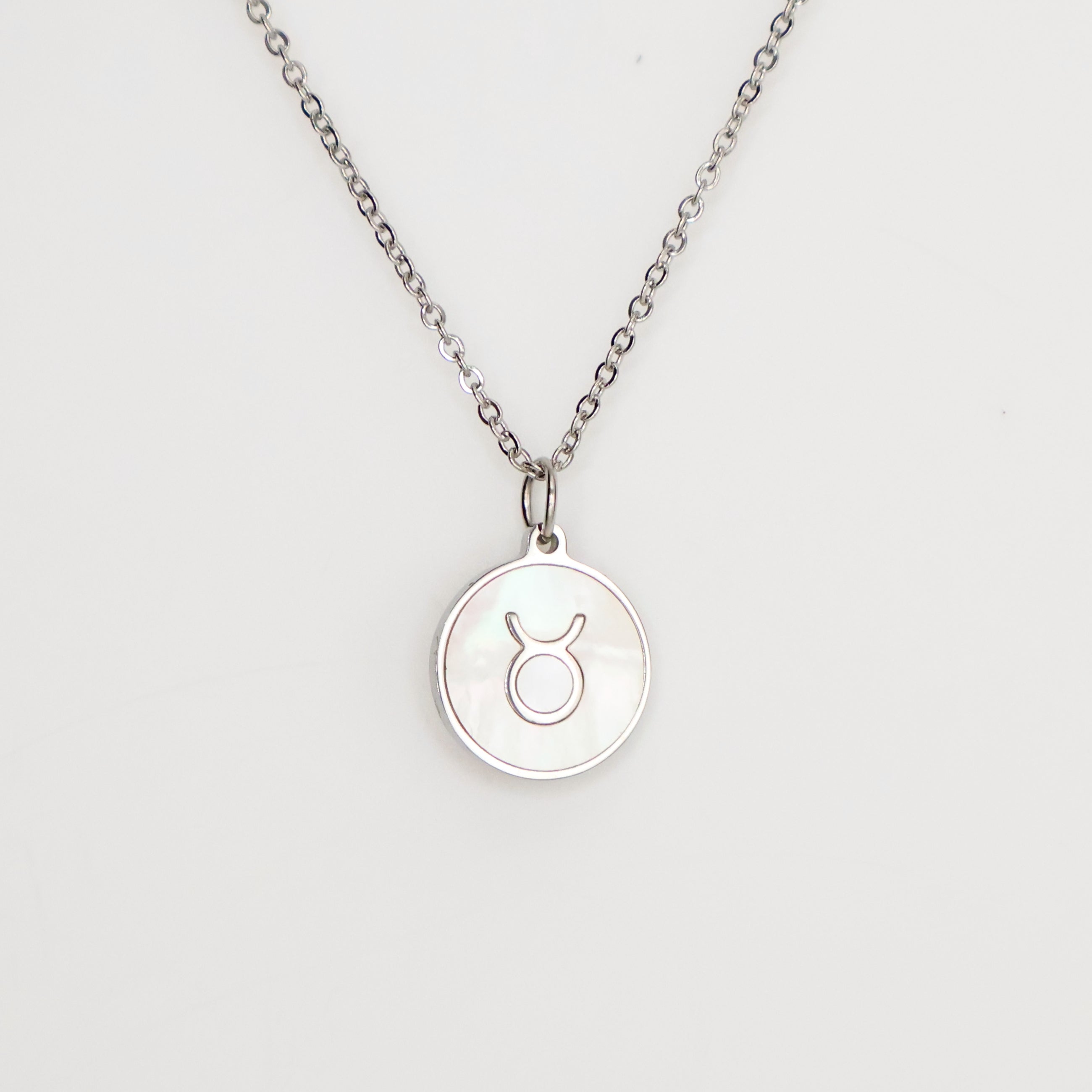 Zodiac Opal Necklace (Silver)