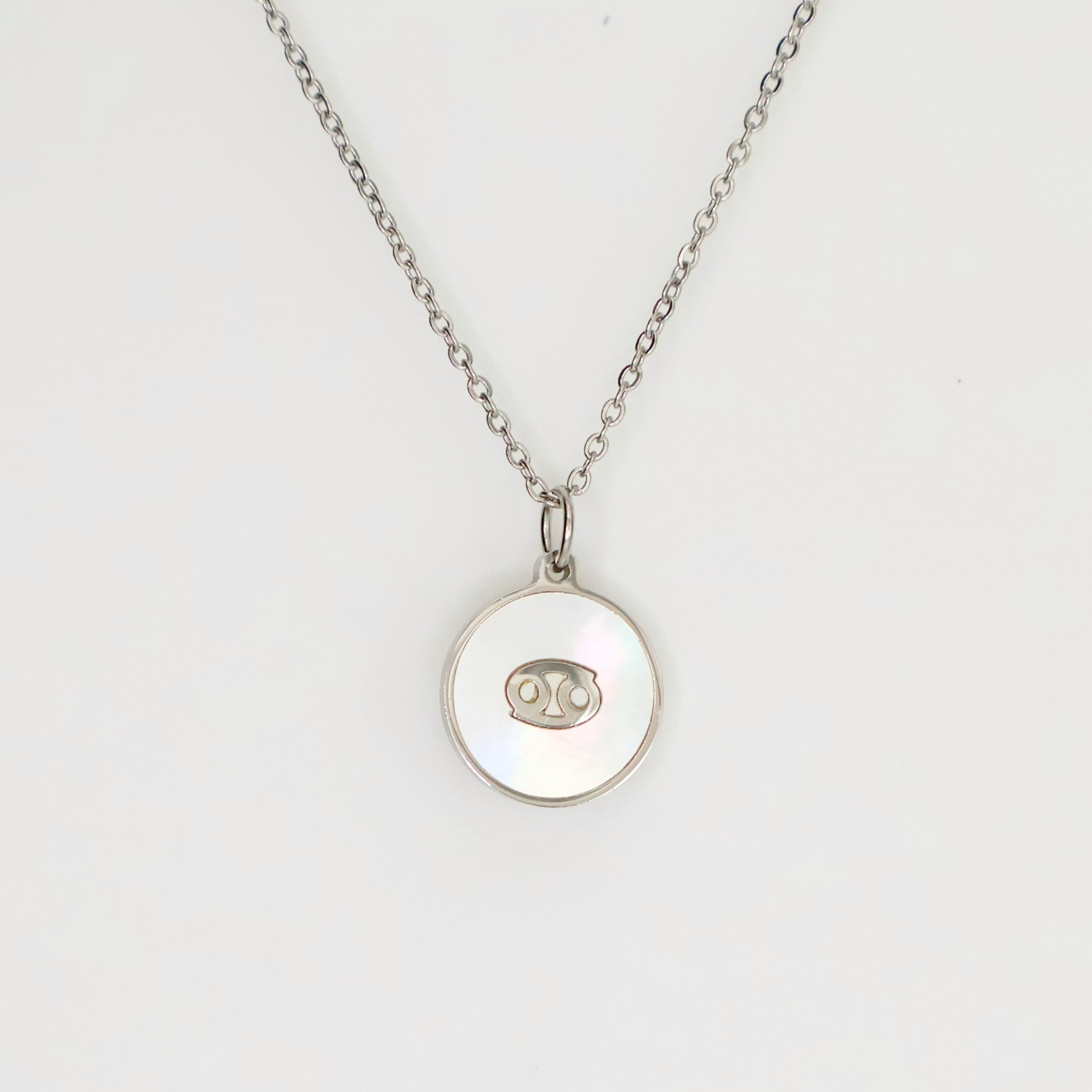Zodiac Opal Necklace (Silver)