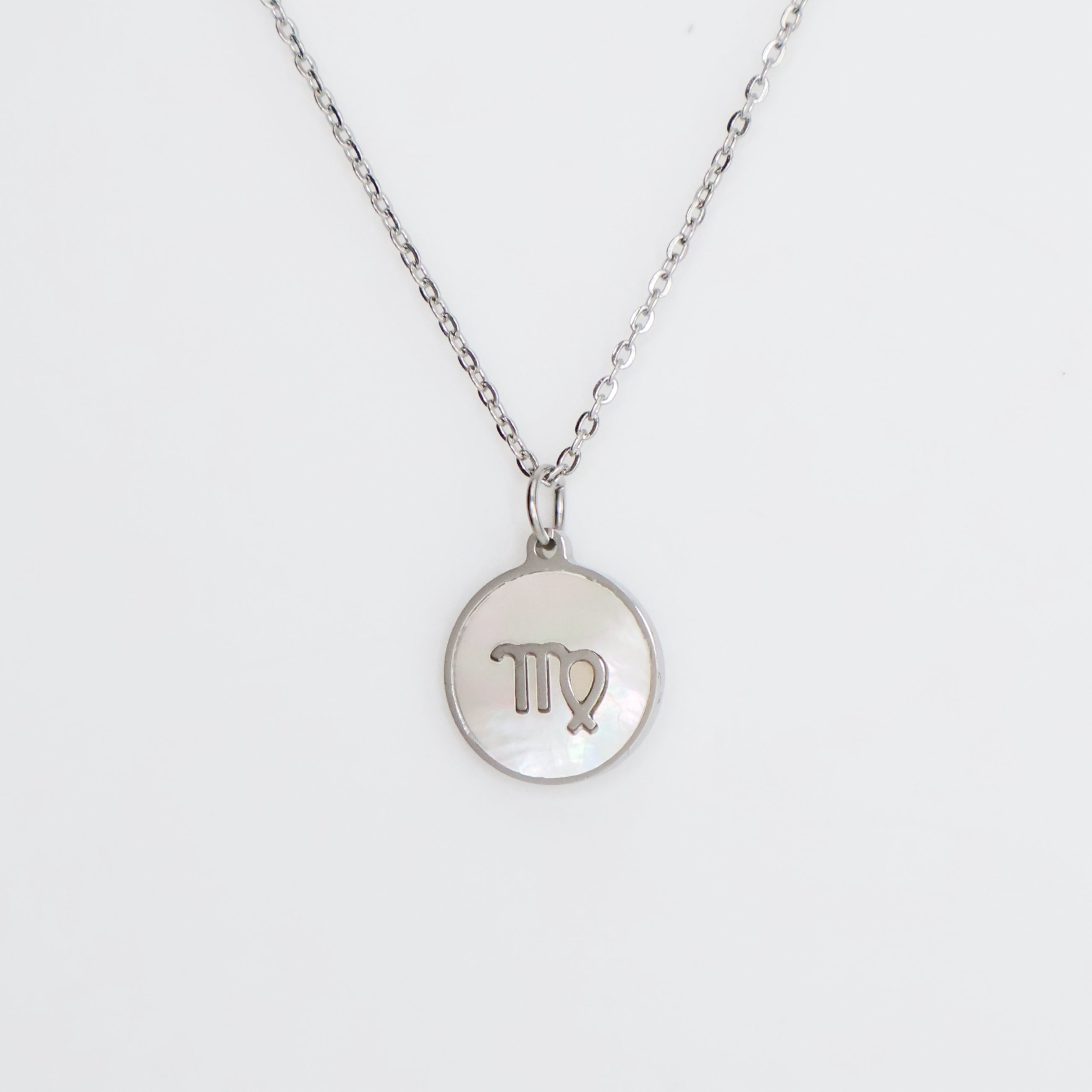 Zodiac Opal Necklace (Silver)