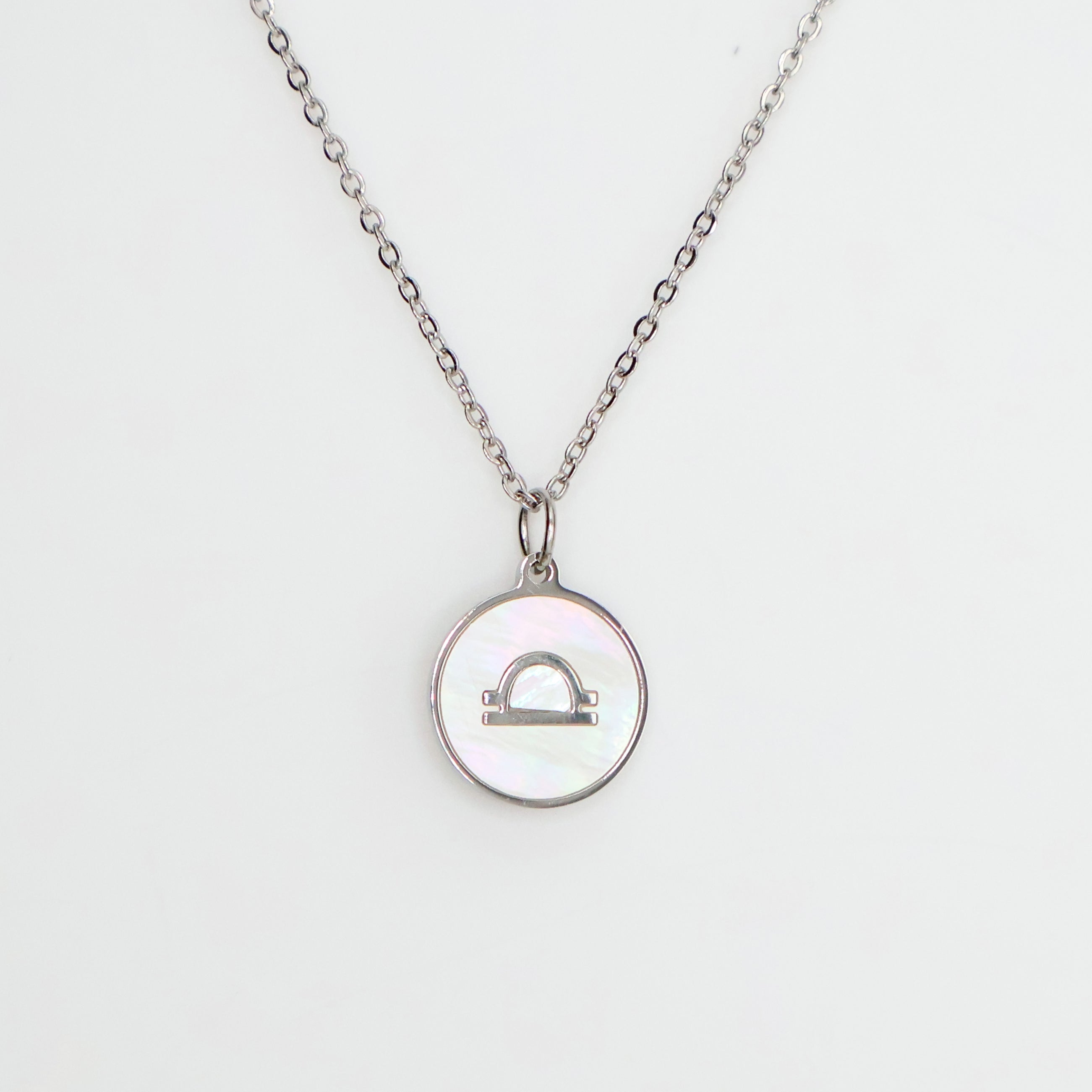 Zodiac Opal Necklace (Silver)