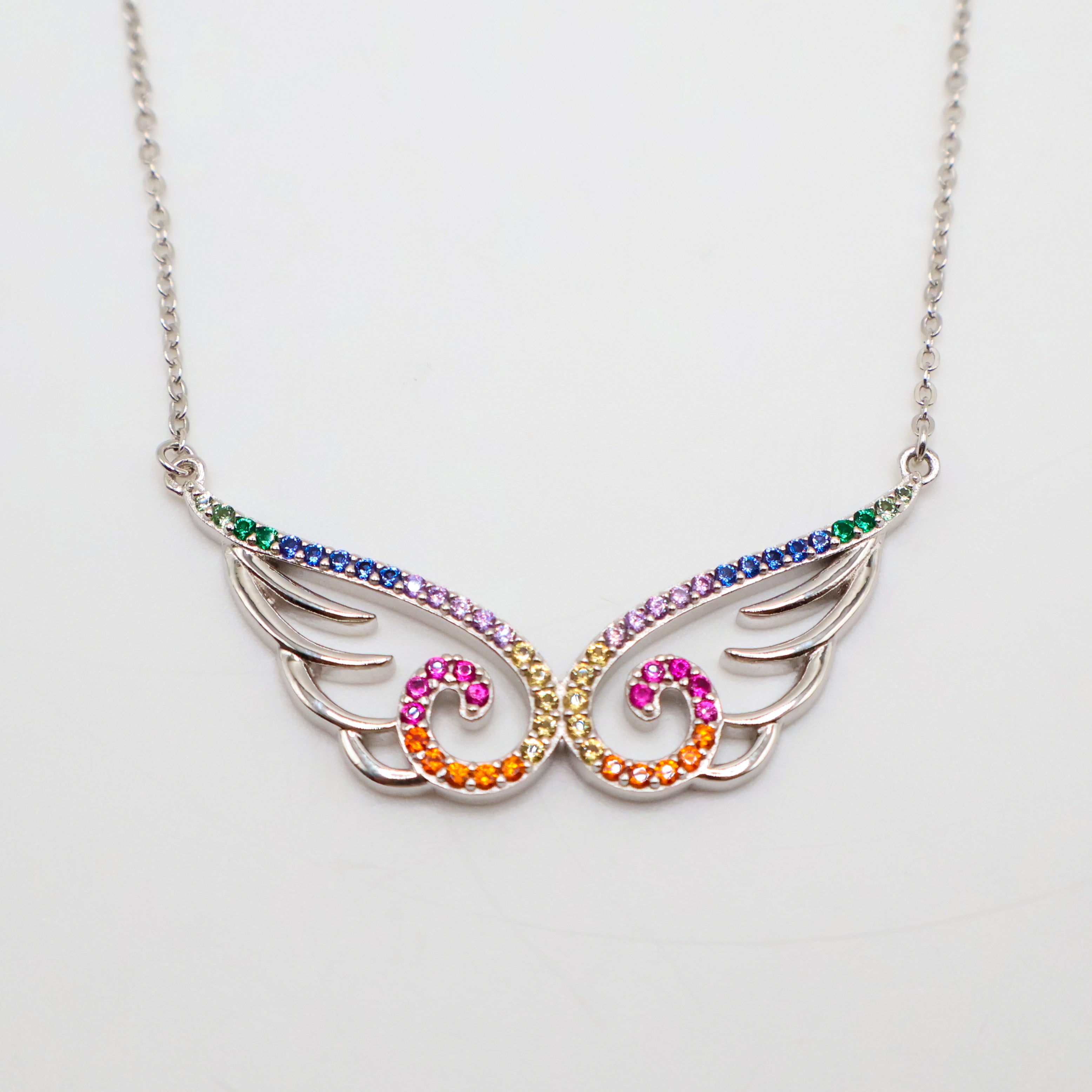 Pride Wings Necklace (Silver)