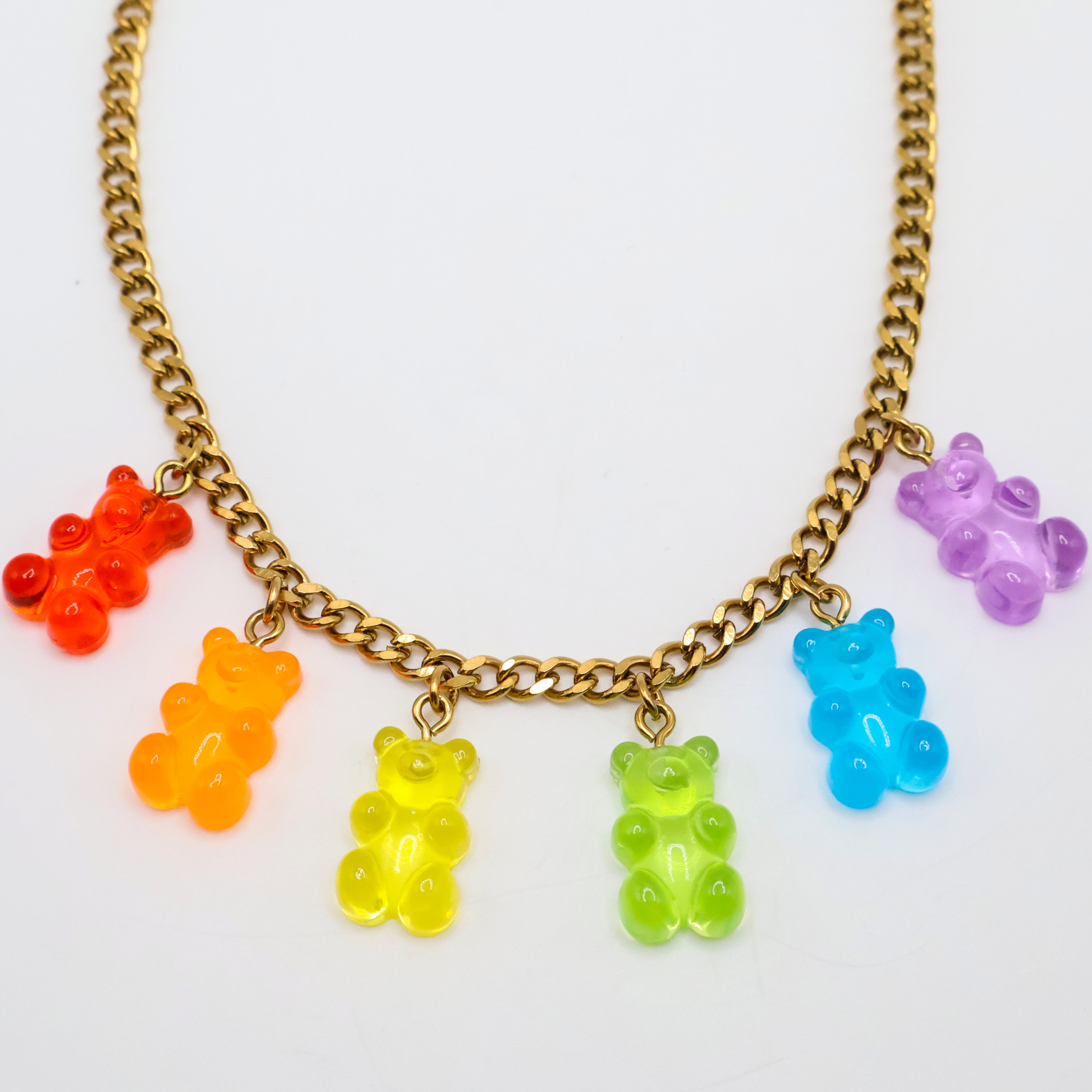 Gummy Bear Cuban Necklace (Gold)