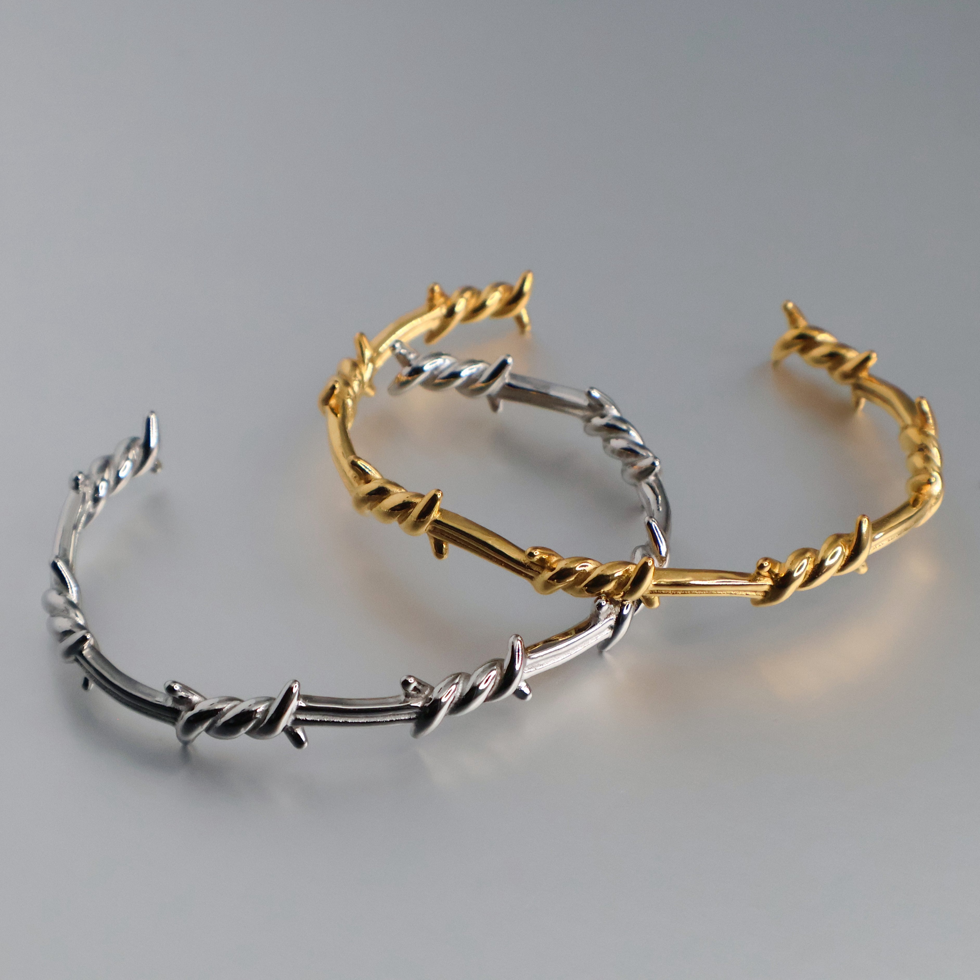 Barbed Wire Cuff (Gold)