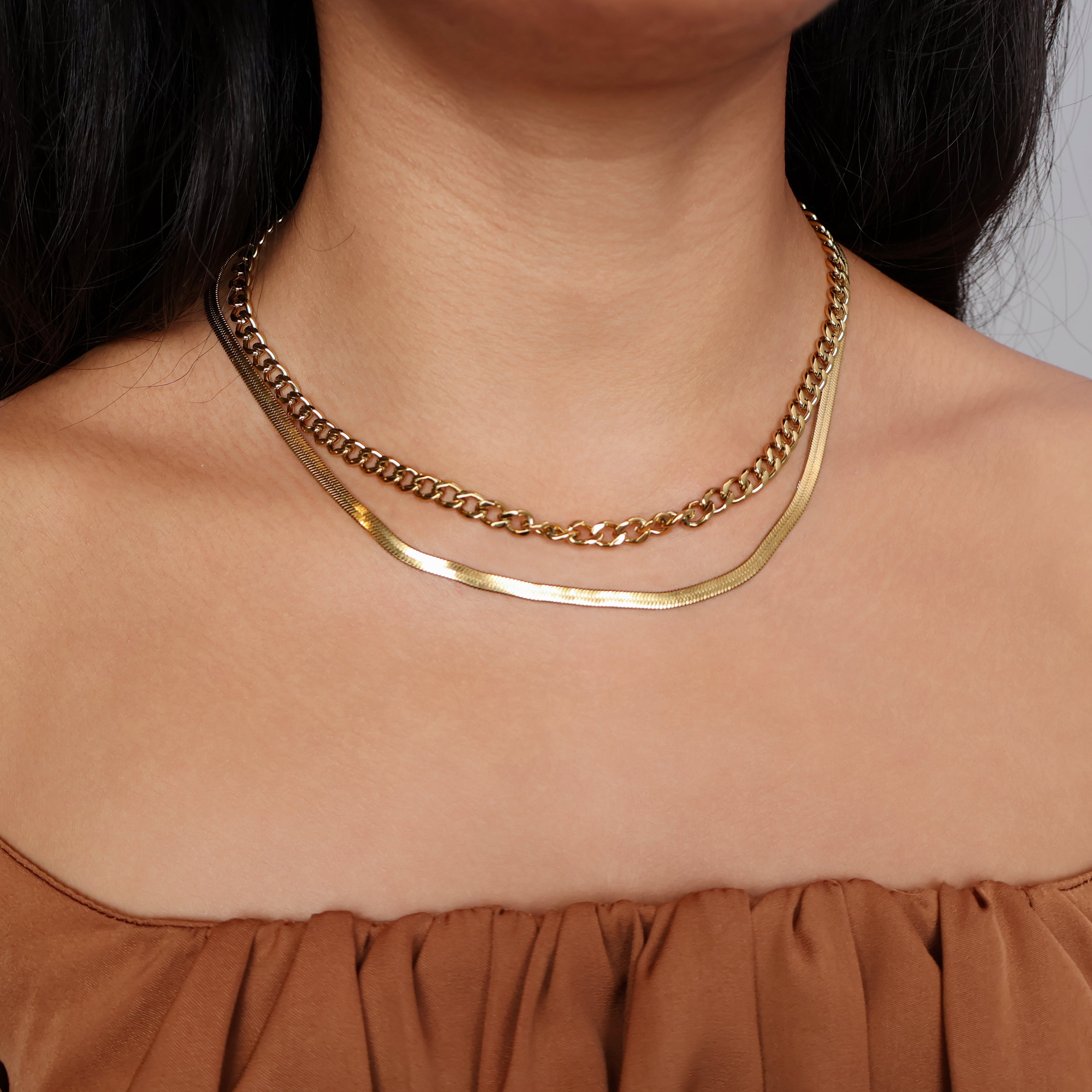 Double Layer Luxe Necklace (Gold)