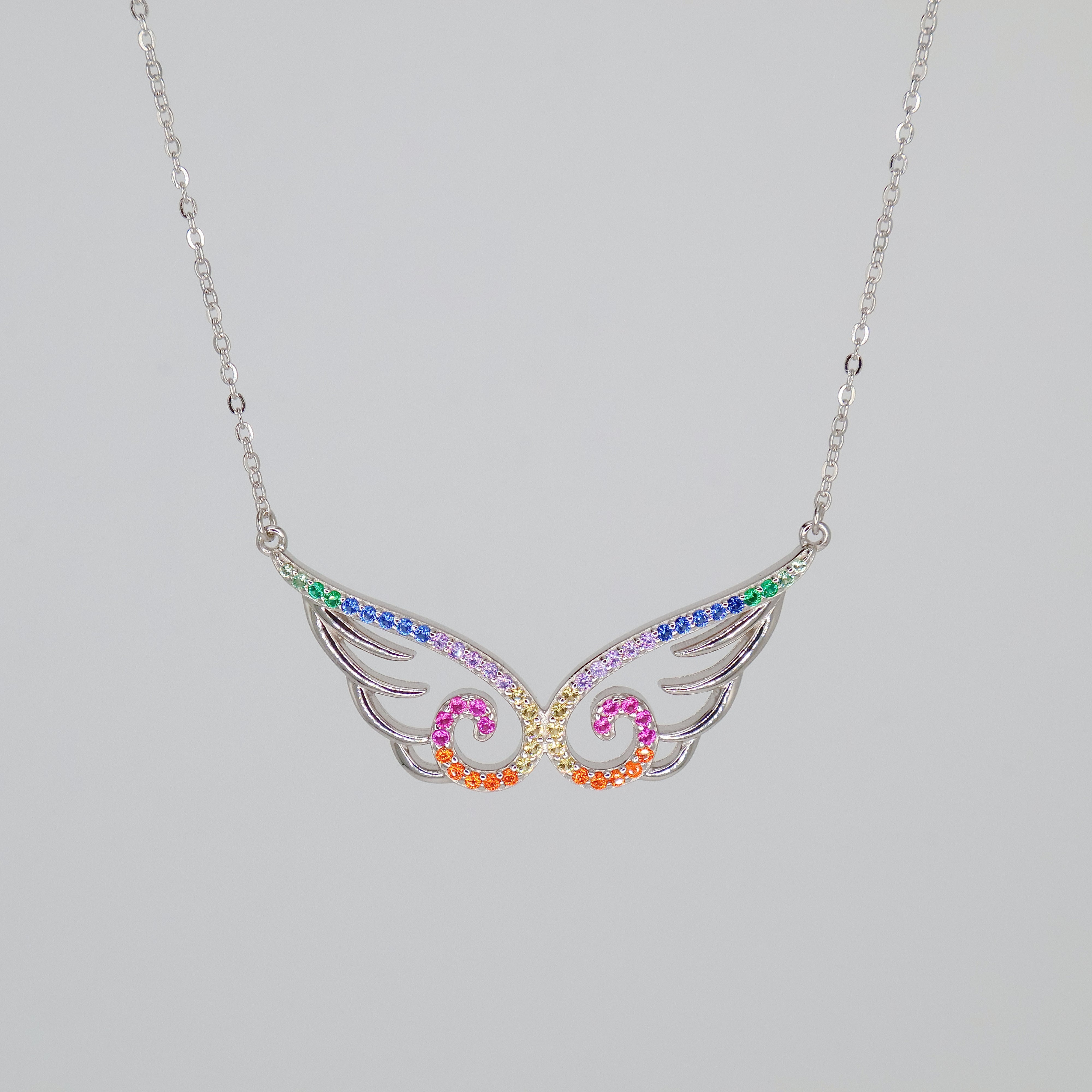 Pride Wings Necklace (Silver)