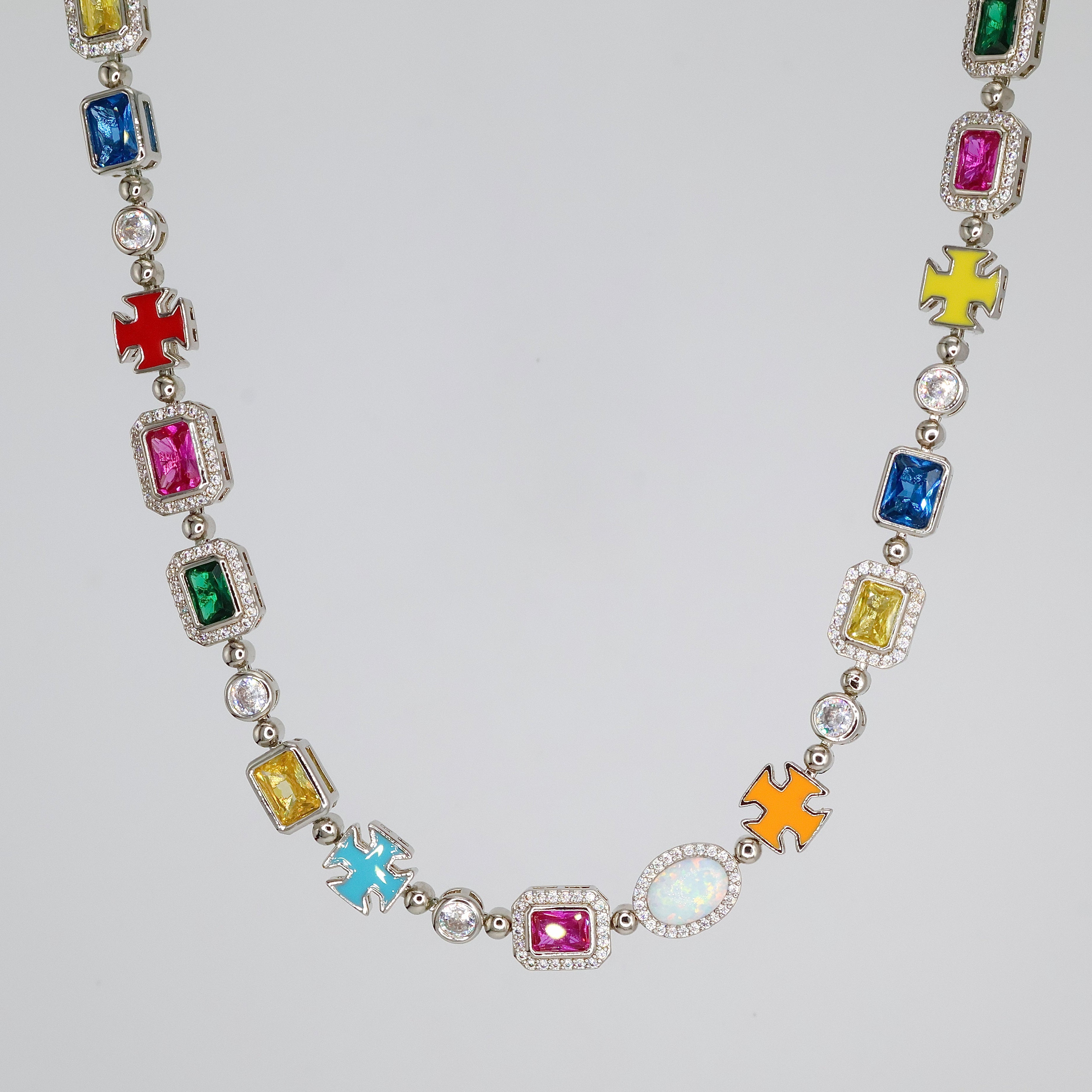Vanguard Pride Jewel Necklace (Silver)